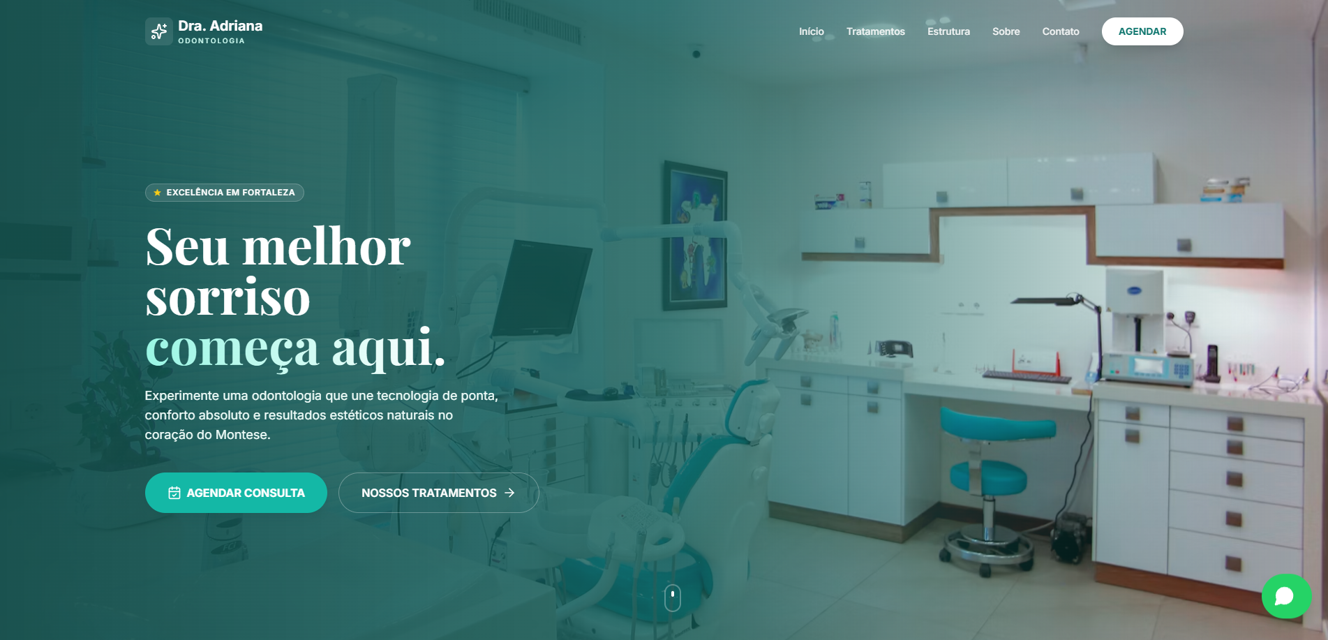 Site médico premium feito pela VCA